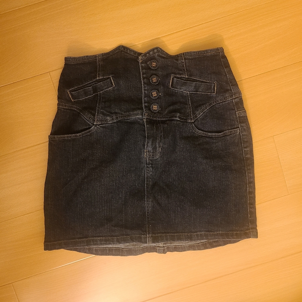 Wet seal high waisted Jeans skirt
